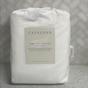 Casaluna Temperature Balancing Full Sheet Set White